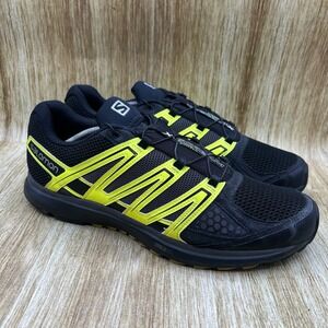 Salomon X Scream City Trail Men's Size 12 Running Shoes Black Yellow Sneakers‎
